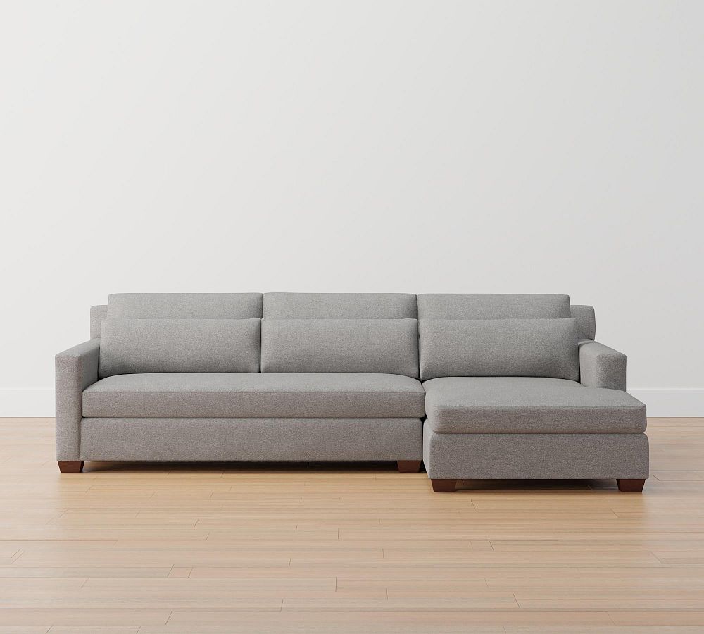 York Square Arm Deep Seat Upholstered Sofa