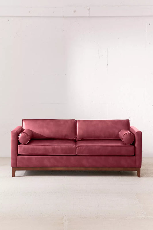 Piper Petite Recycled Leather  Sofa