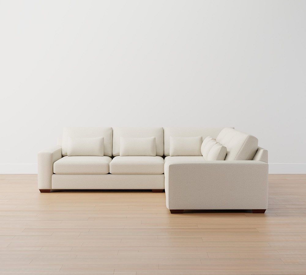 Big Sur Square Arm Deep Seat Upholstered 3-Piece Sofa
