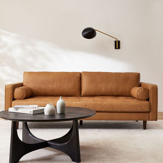 Dennes Leather  Sofa