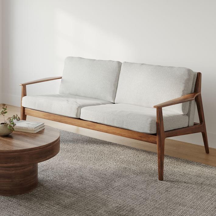 Mid-Century Show Wood  Sofa