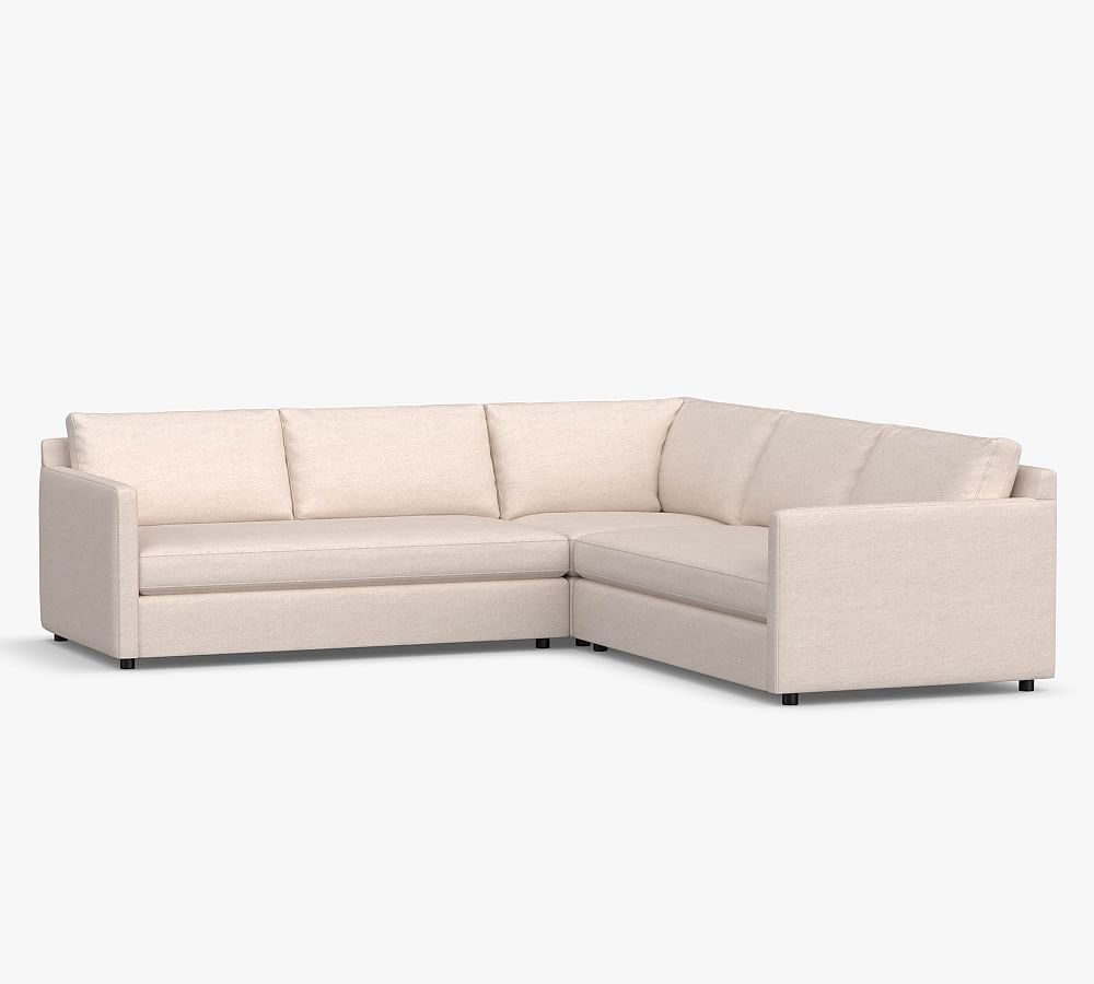 Pacifica Square Arm Upholstered 3-Piece Sofa