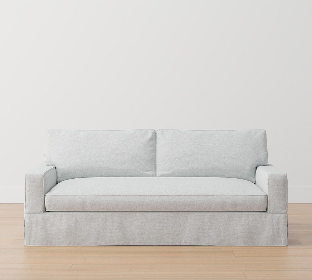 PB Comfort Square Arm Slipcovered  Sofa