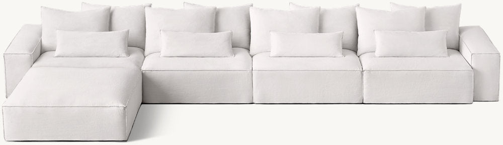 DILLON MODULAR LEFT-ARM SOFA-CHAISE SECTIONAL Sofa