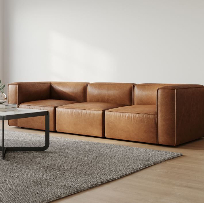 Remi Leather Modular  Sofa