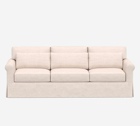 York Roll Arm Deep Seat Slipcovered  Sofa