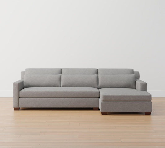 York Square Arm Deep Seat Upholstered  Sofa