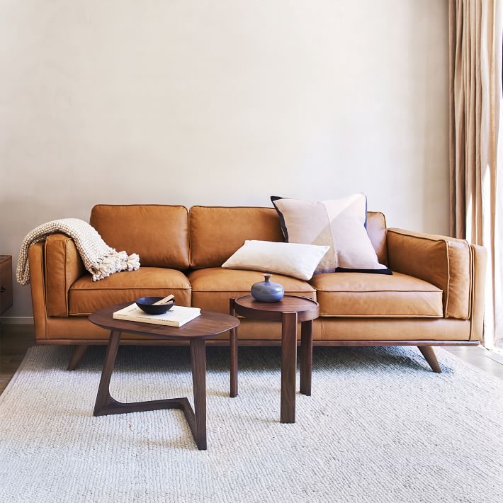 Zander Leather  Sofa
